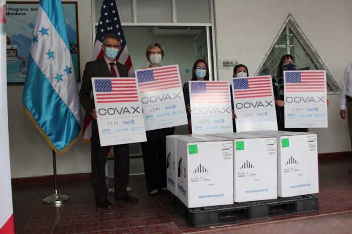 Honduras recibe 250,380 dosis de vacunas Pfizer donadas por el gobierno de Estados Unidos